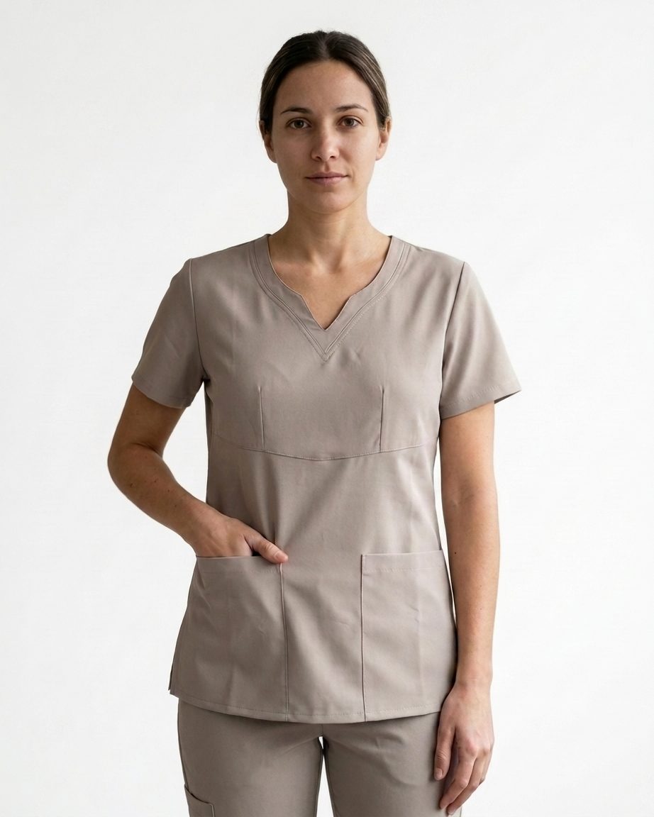 Chaqueta Escote OV con Recortes