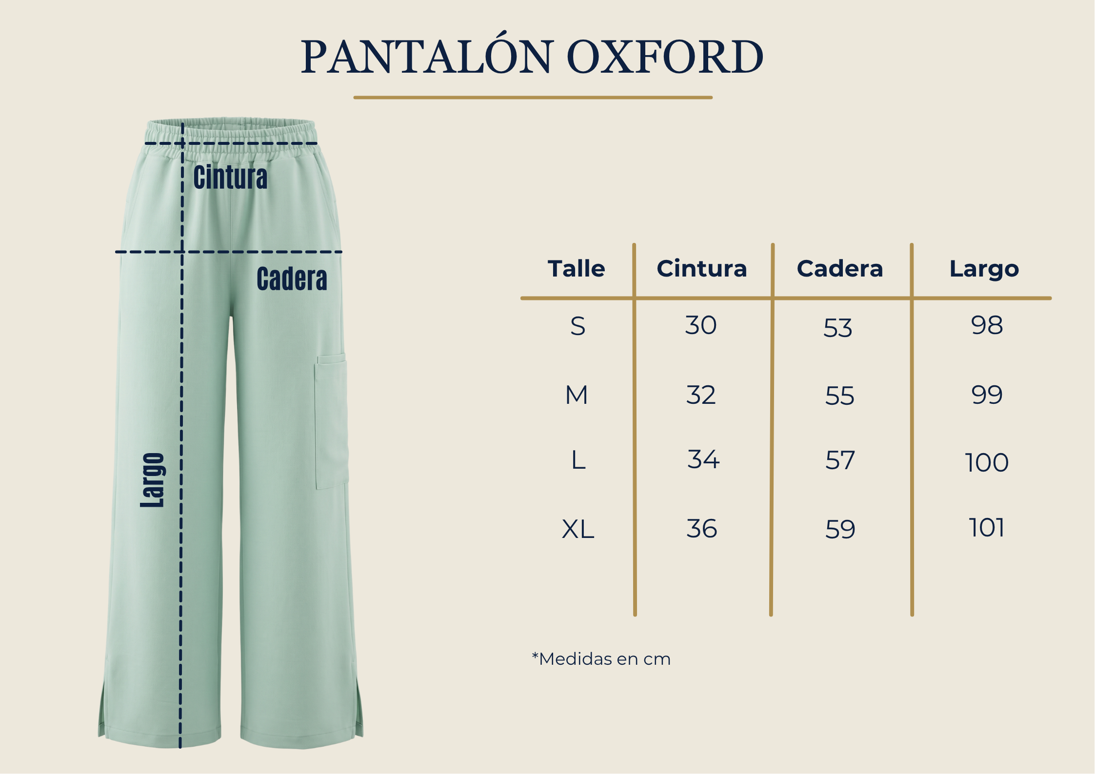 Pantalón Oxford Cargo con Tajo